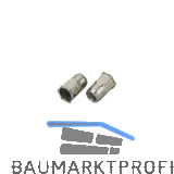 Mikromutter Teilsechskant Rundschaft offen M10x20.5 Edelstahl A2