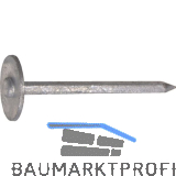 Leichtbauplattenstift 34x 90 mit aufgenieteter runder Scheibe metallisiert