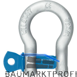 Sch�kel Hochfest geschweift mit Augenbolzen NG 1 1/8'' feuerverzinkt