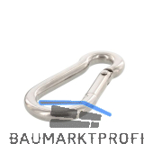 Feuerwehrkarabiner 12X140 Edelstahl A4