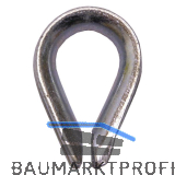 Drahtseilkausche �hnl. DIN6899 Seil � 6 mm - Stahl verzinkt-blau