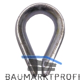 Drahtseilkausche �hnl. DIN6899 Seil � 5 mm - Stahl verzinkt-blau