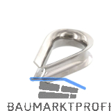 Drahtseilkauschen Seil � 6 mm - Edelstahl A4