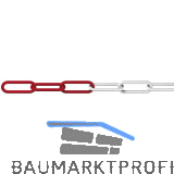D�RNER + HELMER Absperrkette Kunststoff rot-wei� Materialst�rke 6 mm 1 Bund=25 m