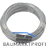 D�RNER + HELMER Ruck-Zuck Stahlseil 3mm, 6x7 + 1 FE verz. Ring 20m