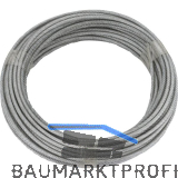 D�RNER + HELMER Ruck-Zuck Stahlseil PVC-umm. 4/5mm, Ring 20m