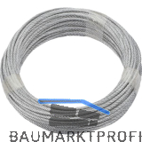 D�RNER + HELMER Ruck-Zuck Edelstahlseil 3mm, 7x7 Litzen, Ring 20m