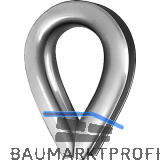 Drahtseilkausche EN 13411-1 Seil � 12 mm - Stahl feuerverzinkt