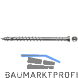 FISCHER Terrassenschraube Zylinderkopf 4.3x60 TX15 Edelstahl Inhalt 250 St�ck