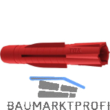 TOX-TRI-Allzweckd�bel 10x 61 ohne Kappe Kunststoff rot