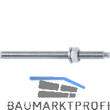 CELO Ankerstange M16x250 - 5.8 verzinkt-blau mit Mutter und Scheibe