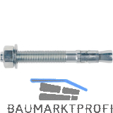 FISCHER FBN II 16/ 25/143 Edelstahl R Bolzen mit Bewertung druckzonentauglich