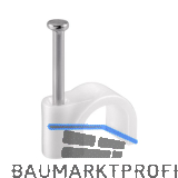 Nagelschelle 6 mm Kunststoff wei�