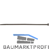 WKK Kabelbinder 3.6x200 schwarz Polyamid 6.6 - UV-Stabilisiert