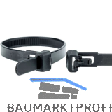 WKK Kabelbinder 7.6x150 schwarz Polyamid 6.6 - wiederl�sbar