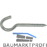 Lusterhaken mit Holzgewinde 4.2x 50 verzinkt-blau