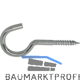 W�scheleinenhaken mit Holzgewinde 6.0x100 verzinkt-blau