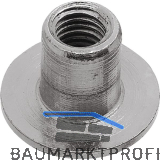 H�lsenmutter Flachkopf M 8x17 Stahl vernickelt