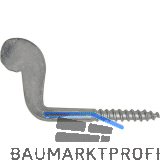 Vorreiber mit Holzgewinde 4.4x40 verzinkt-blau