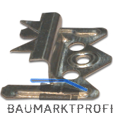 Profilholzkralle Nr. 3 Stahlband-verzinkt f�r Nut/Feder-Montage (1 PK=250 Stk.)