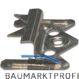 Profilholzkralle Nr. 5 Stahlband-verzinkt f�r Nut/Feder-Montage (1 PK=250 Stk.)