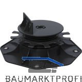 K&R Terrassenlager Kunststoff mit beweglichem Kopf - H�henverstellung 35- 70mm