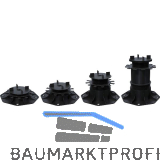 K&R Terrassenlager Kunststoff mit Fugenkreuz - H�henverstellung 65- 155mm