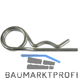 Federstecker doppelt 4,0x 64 Edelstahl A4 ~DIN11024