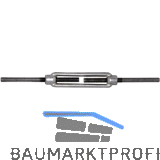 DIN1480 M10 Spannschloss mit 2 Anschwei�enden, K�rper verzinkt