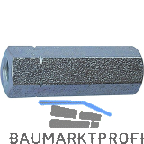 DIN1479 M12x 55 verzinkt Spannschlossmutter aus Stahl