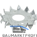 SIMPSON Bulldog C1-50 D 50/17 feuerverzinkt zweiseitiger Scheibend�bel mit Z�hne