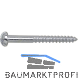 DIN 96 8x 40 Edelstahl A4 Holzschraube Halbrundkopf mit Schlitz