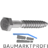 DIN571 12x160 Edelstahl A2 Gestellschraube (Schl�sselschraube)