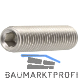 ISO4029/DIN916 21H M 4x 20 Edelstahl A4 Gewindestift mit Ringschneide und ISK