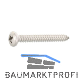 DIN7981C 4.2x 45 PH-Kreuzschlitz Edelstahl A4 Linsen-Blechschraube ~ISO7049