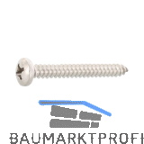 DIN7981C 4.2x 80 PH-Kreuzschlitz Edelstahl A2 Linsen-Blechschraube ~ISO7049