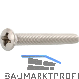 ~ISO7047 M 3x 8 Phillips KS Edelstahl A2 Linsensenkkopfschraube (DIN966A)