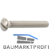 DIN964A M 6x 60 Edelstahl A4 Linsenschraube mit Schlitz