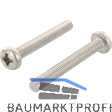 ISO7045 M 3x 16 Phillips Kreuzschlitz Edelstahl A4 Linsenschraube (DIN7985A)