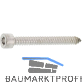 Blechschraube 6.3x 40 Edelstahl A2 mit Zylinderkopf ~912