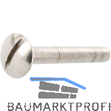 Becherschrauben M 5x 25 Edelstahl A2 mit Schlitz