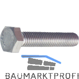 DIN933 M10x 35 Edelstahl A2-70 Sechskantschraube ohne Schaft