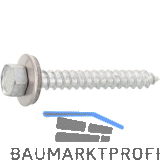 Fassadenbauschraube spitz 6.5x150 Edelstahl A2 Neoprensch. � 16 mm mit Zulassung