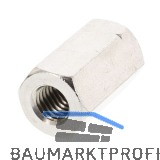 DIN6334 M10x 30 Edelstahl A2 Sechskant-Langmutter 3 d