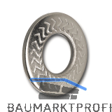 SKM M14 Edelstahl A4 Sperrkantscheibe f�r normale Kopfauflagen