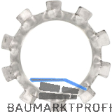 DIN6797A M 6 Edelstahl A2 Zahnscheibe aussengezahnt