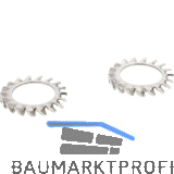 DIN6798 M 5 Edelstahl A4 F�cherscheibe aussengezahnt