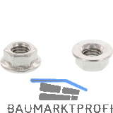 DIN6923 M 6 Edelstahl A2 Sechskantmutter mit Flansch