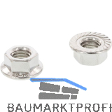 DIN6923 M12 Edelstahl A4-80 Sechskant-Sperrzahnmutter mit Flansch