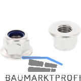 DIN6926 M10 Edelstahl A2 Sechskantmutter mit Flansch und Polyamideinlage